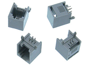 Pack of 4 - PC Mount Telephone RJ11,  MOD Jack, 6x4