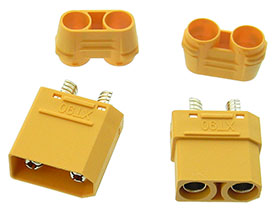 XT90H Mating Pair, 90Amp. Battery Connectors for RC Models