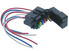 6 Position Auto Fuse Block With Pigtail & Fuses