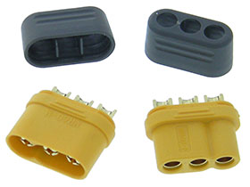 MR60 3 Pin, Male & Female Pair, 30A  RC Power Connectors