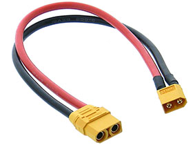 XT90 Female to XT60 Male Adapter Cable - 30cm