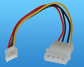 4-5/8in. Power Cable, IDE to Floppy Drive Connector
