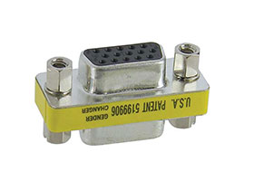 DB15HD Gender Changer, Female to Female Adapter