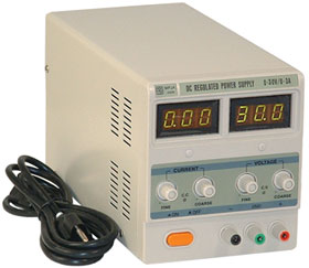 0-30V, 0-3A Variable Benchtop Power Supply
